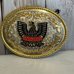 Gold Wing Belt Buckle Honda Motorcycle Biker Retro Moto Gear Vintage Men Fashion